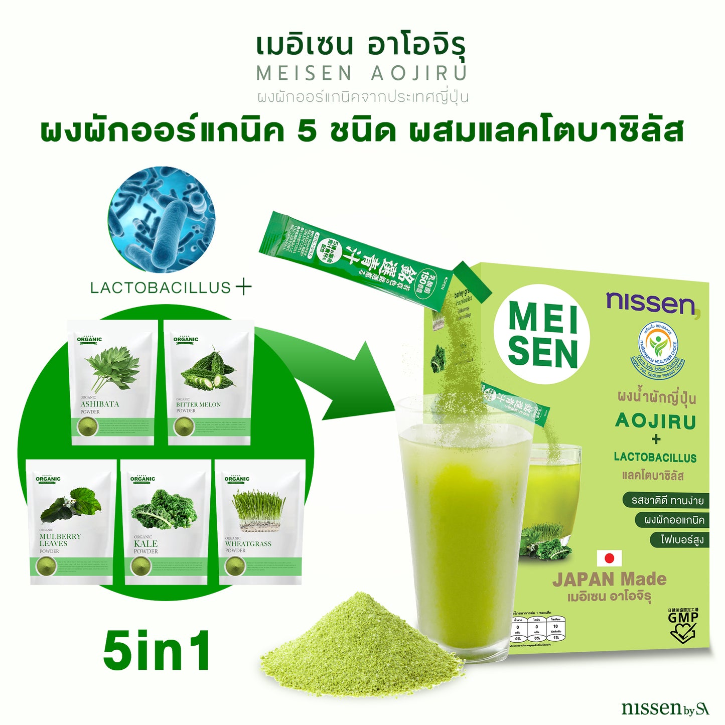 เมอิเซน อาโอจิรุ ชุด30ซอง